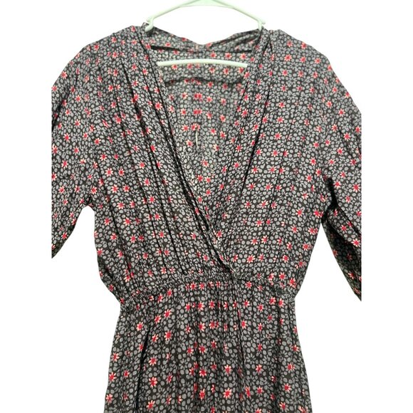 Natalie Martin Anthropologie Nico Wrap Maxi Dress Womens Medium Floral Draped - Picture 7 of 16